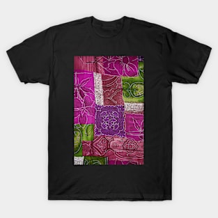 Pink Fabric Texture T-Shirt